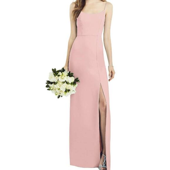After Six Spaghetti Strap Trumpet Skirt Formal Dress Size 4 Porcelain Pink NWT - Picture 1 of 4